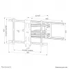 Soporte de pared para TV Neomounts WL40S-850BL18 43-86