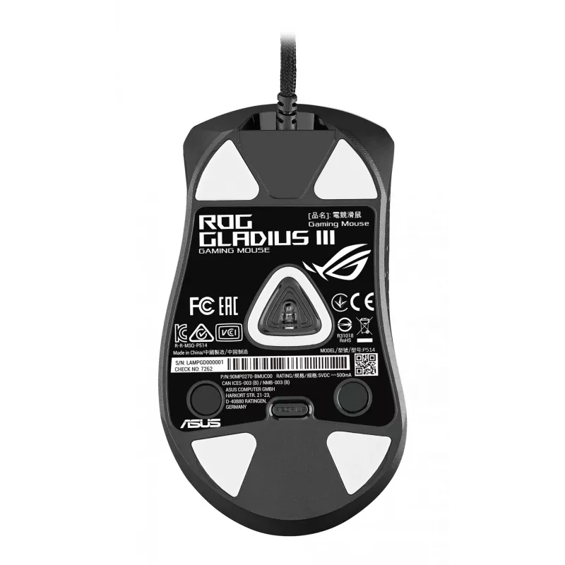 Ratón ASUS ROG Gladius III gaming diestro USB Type-A óptico 19000 DPI