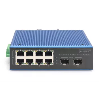 Switch no gestionado DIGITUS DN-651147 Fast Ethernet PoE 8+2 puertos 1 Gbit/s