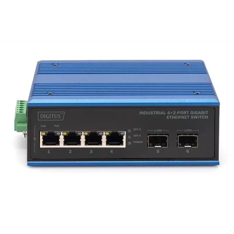 Switch no gestionado Digitus DN-651148 Gigabit Ethernet 4+2 puertos