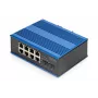 DIGITUS Switch Industrial Gigabit Ethernet PoE 8+2 puertos 8 puertos GE PoE RJ45 2 GE SFP