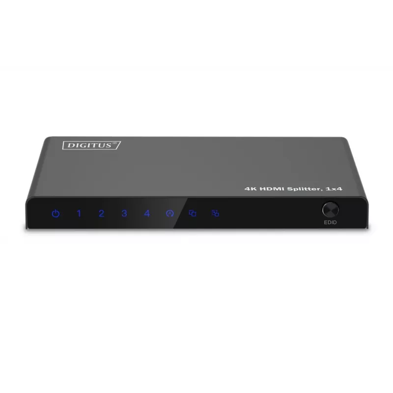 DIGITUS Splitter HDMI 1x4. 4K/60Hz HDCP 2.3. Control EDID