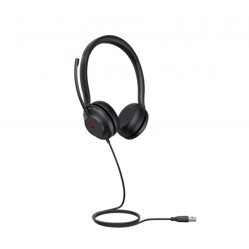 Yealink UH35 Dual Teams Auricular USB-A, con cable, Oficina/Call center, 20 - 20000 Hz, 139,5 g, Auricular, Negro