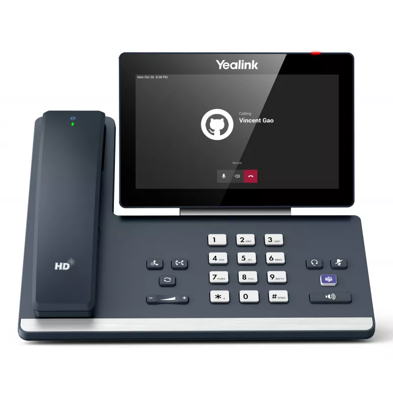 Yealink MP58-WH E2 Teams, Teléfono IP, Gris, Auricular con cable, LCD, 17,8 cm (7 pulgadas), 1024 x 600 píxeles