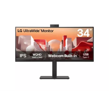 LG 34BA85QE-B Monitor de ordenador 86,4 cm (34 pulgadas) 3440 x 1440 píxeles Wide Quad HD LCD Negro