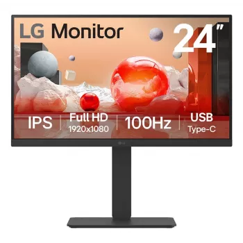 LG 24BA750-B Monitor de ordenador 60,5 cm (23,8 pulgadas) 1920 x 1080 píxeles Full HD LCD Negro