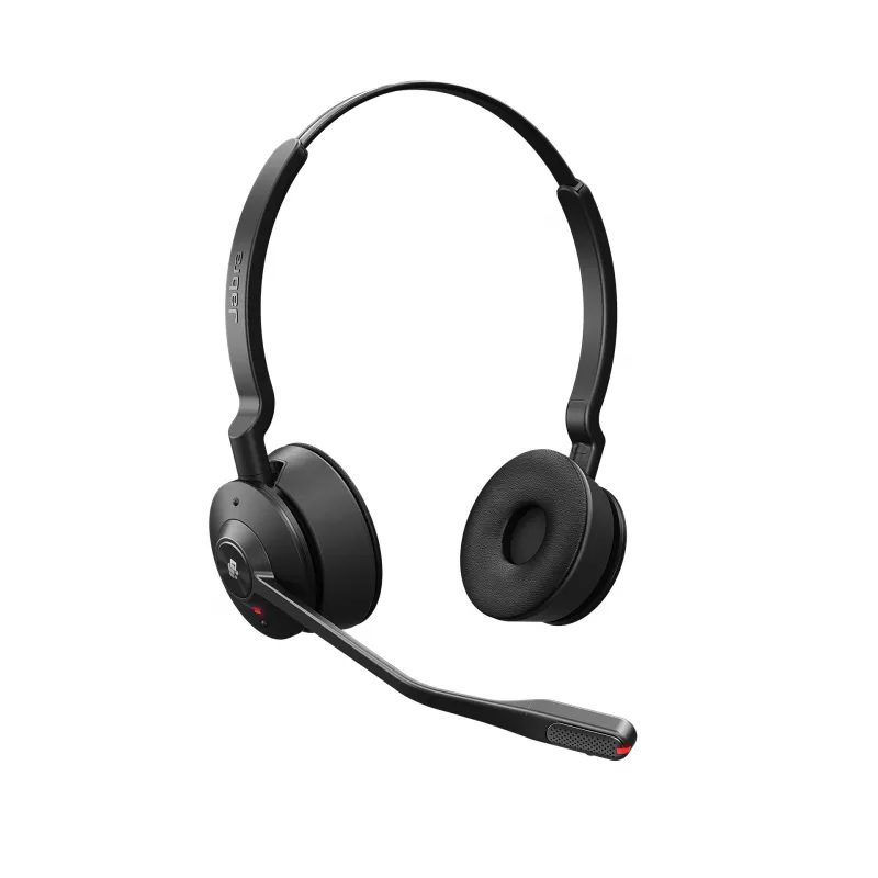 Jabra Engage 55 Stereo auriculares con micrófono DECT inalámbricos, supraaurales, USB-A, optimizados para Microsoft Teams, negro/titanio