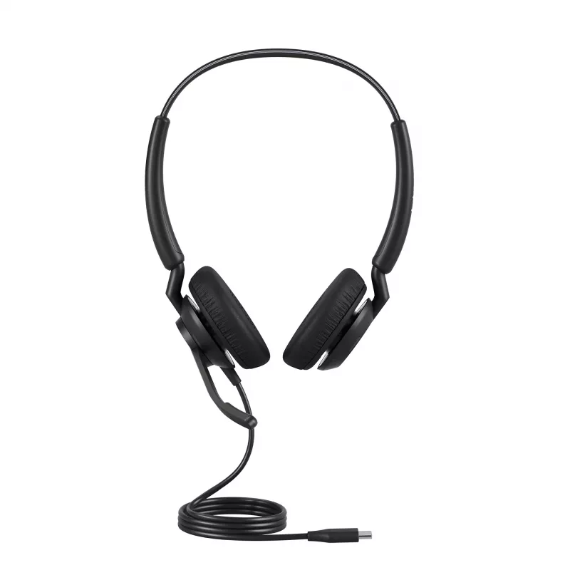 Jabra Engage 40 - USB-C UC estéreo, alámbrico, oficina/call center, 63 g, auricular, negro