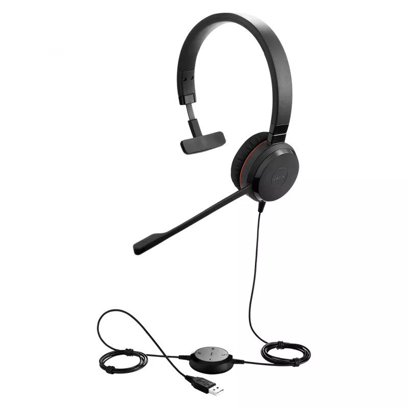 Jabra Evolve 20SE UC mono, alámbrico, oficina/call center, 150 - 7000 Hz, 142 g, auricular, negro