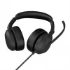 Jabra Evolve2 50 - USB-C MS estéreo, alámbrico, 20 - 20000 Hz, oficina/call center, 127 g, auricular, negro