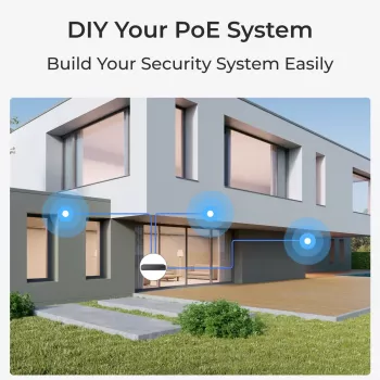 Cámara de vigilancia IP Reolink P434 4K, domo, 8 MP, 3840×2160, PoE/DC, 2,8–8 mm, visión nocturna IR 30 m, microSD hasta 256 GB