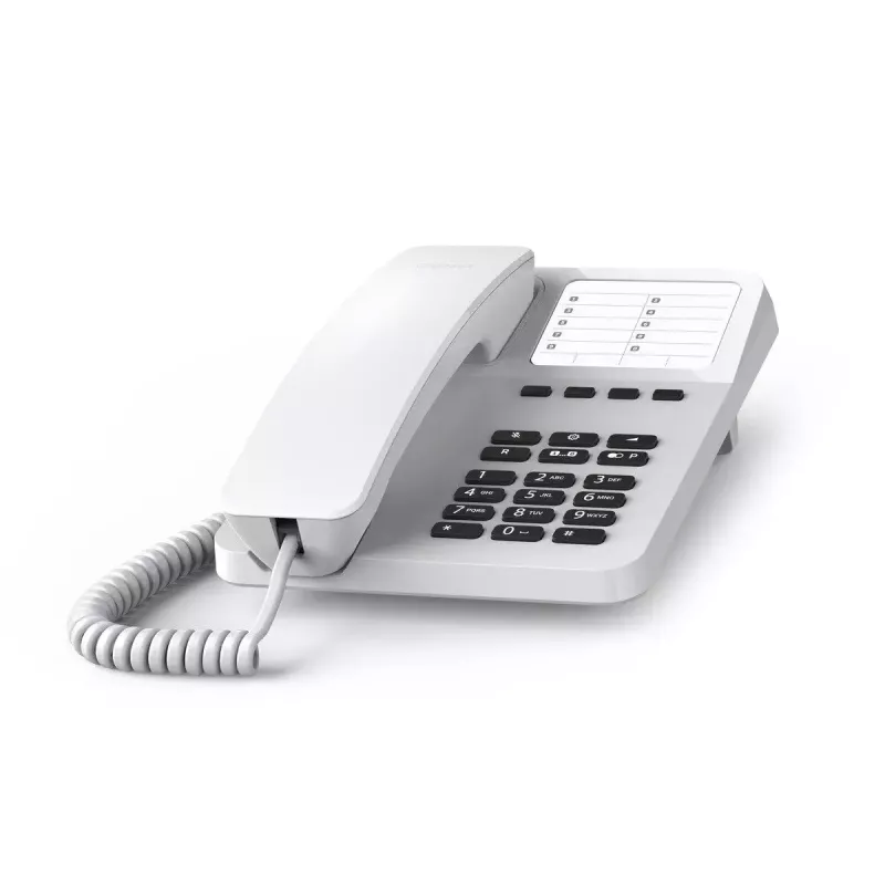 Teléfono analógico Gigaset DESK 400 Blanco Auricular con cable 10 entradas de agenda