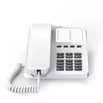 Teléfono analógico Gigaset DESK 400 Blanco Auricular con cable 10 entradas de agenda