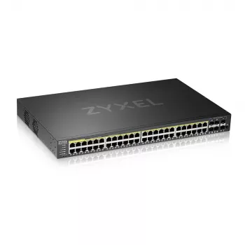 Switch de red Zyxel GS2220-50HP-EU0101F gestionado L2 Gigabit Ethernet (10/100/1000) Power over Ethernet (PoE) negro