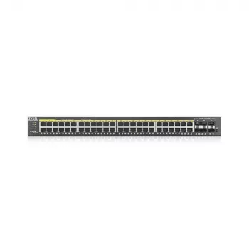 Switch de red Zyxel GS2220-50HP-EU0101F gestionado L2 Gigabit Ethernet (10/100/1000) Power over Ethernet (PoE) negro