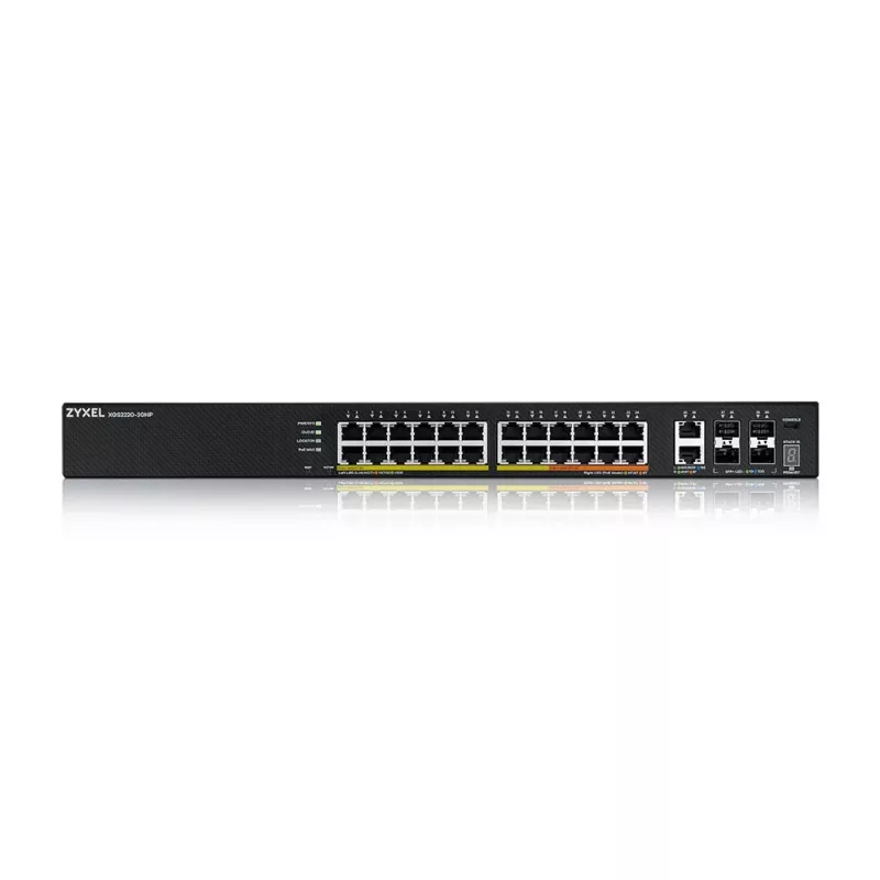 Zyxel XGS2220-30HP gestionado L3 Gigabit Ethernet (10/100/1000) Power over Ethernet (PoE) negro