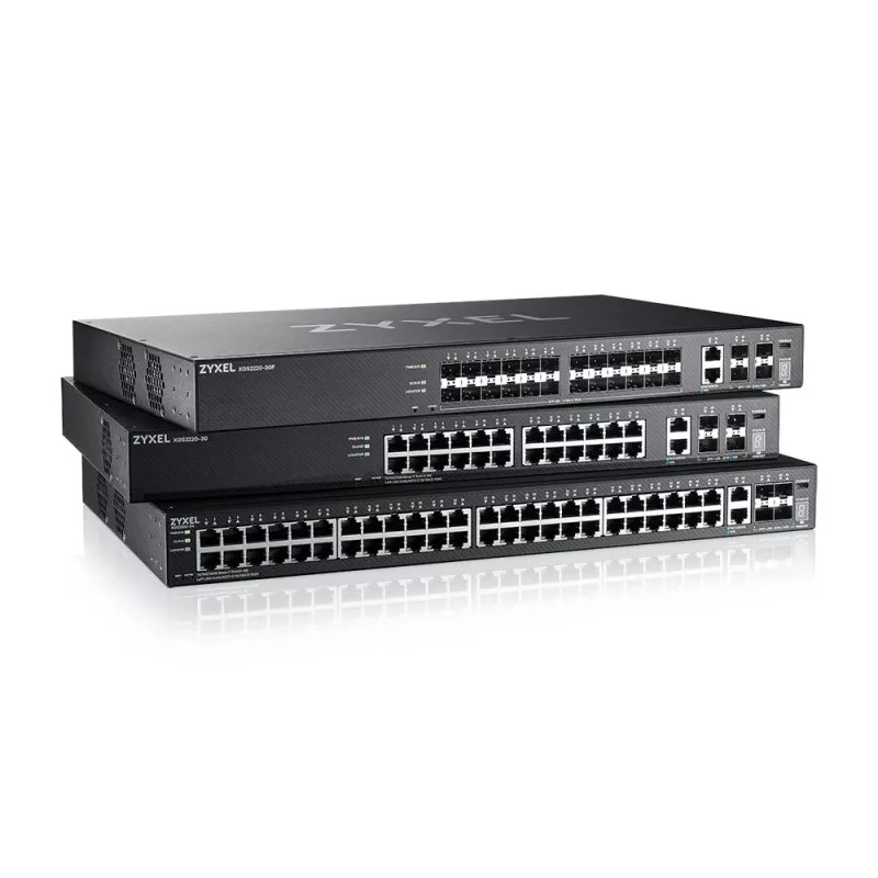 Zyxel XGS2220-30HP gestionado L3 Gigabit Ethernet (10/100/1000) Power over Ethernet (PoE) negro
