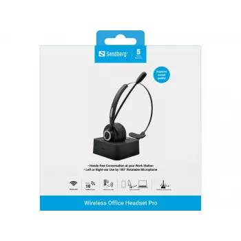 Auriculares Sandberg Wireless Office Headset Pro