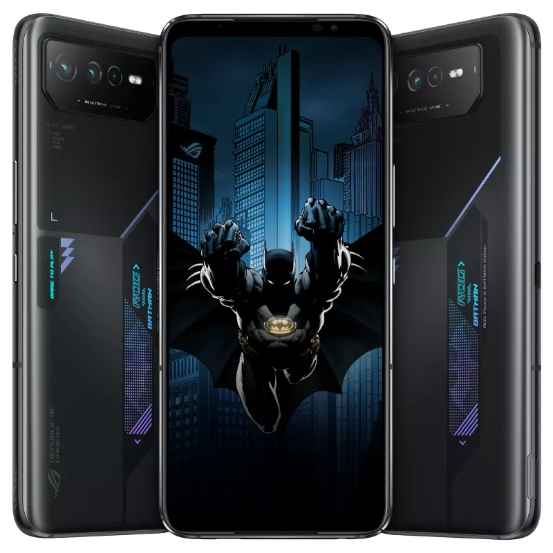 ASUS ROG Phone 6D Batman Edition, 12 GB/256 GB, 6,78 pulgadas, Night Black