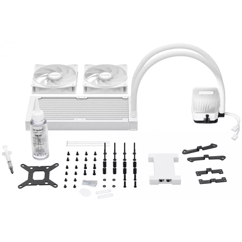 be quiet! LIGHT LOOP 240mm blanco refrigeración líquida todo en uno para procesador 12 cm 1 ud.