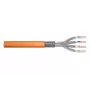 DIGITUS DK-1743-VH-050 cable de instalación Cat 7 S/FTP, AWG 23/1, simplex, 50 m, 1200 MHz, Dca, libre de halógenos, naranja