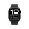 Smartwatch Apple Watch Series 10 GPS 42mm carcasa de aluminio negro azabache con correa deportiva negra - S/M