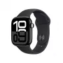 Smartwatch Apple Watch Series 10 GPS 42mm carcasa de aluminio negro azabache con correa deportiva negra - S/M
