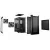 be quiet! PURE BASE 501 Airflow Window BGW74 caja de PC Midi Tower, ATX, ventana de cristal templado, 2 ventiladores PWM de 140 mm, radiador de hasta 360 mm, 2x 3,5″ + 5x 2,5″, 2x USB 3.0, USB 3.2 Gen 2 Type-C, negra