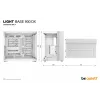 Caja de PC be quiet! LIGHT BASE 900 DX blanca torre Full — soporte ATX/EATX, panel lateral de cristal, Multi-RGB, GPU máx. 495 mm, altura disipador CPU 190 mm