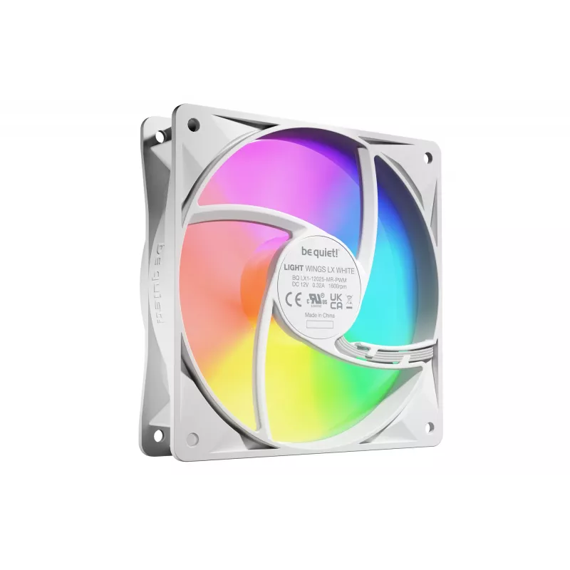 Ventilador para caja de PC be quiet! LIGHT WINGS LX 120mm PWM pack de 3 blanco 12 cm 3 uds.
