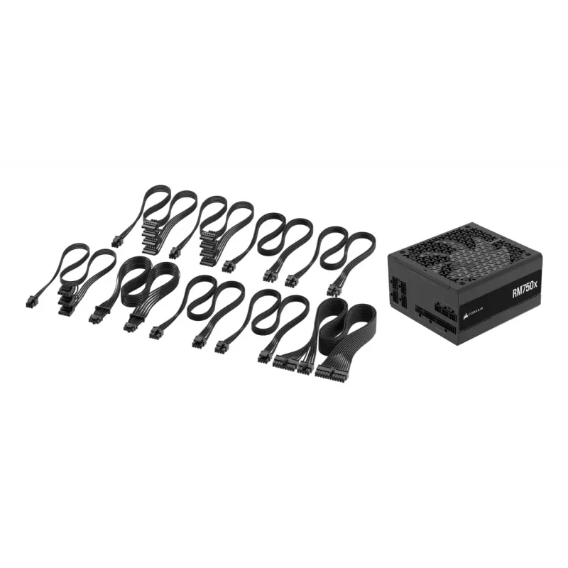 Fuente de alimentación CORSAIR – 750 W RM750x 24-Pin ATX negra