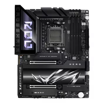 Placa base ASUS ROG CROSSHAIR X870E HERO — AMD X870E, socket AM5, ATX, 4× DDR5 DIMM, 192 GB, Wi‑Fi 7, Bluetooth 5.4