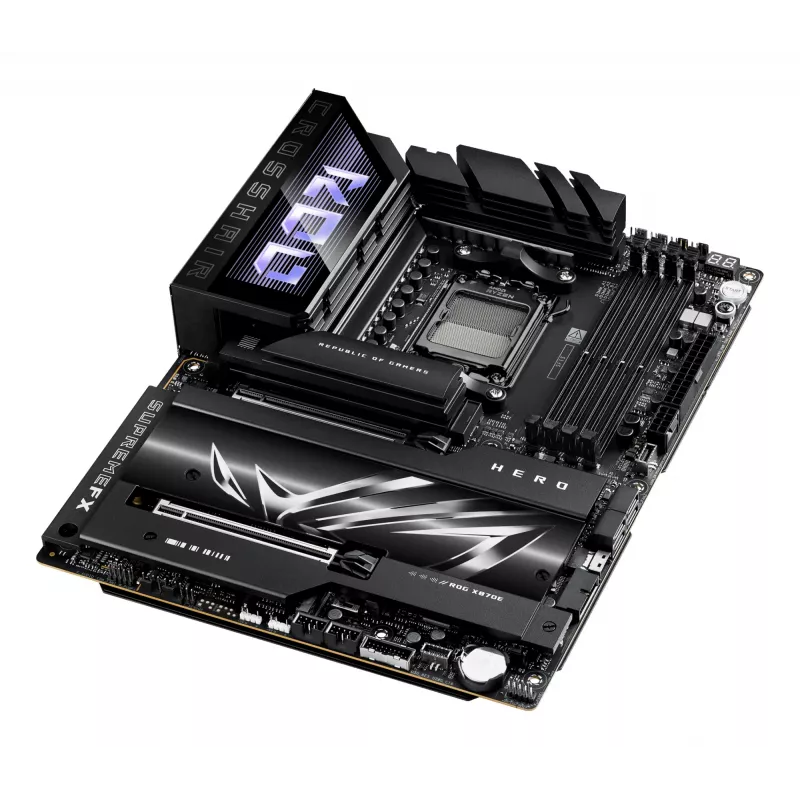 Placa base ASUS ROG CROSSHAIR X870E HERO — AMD X870E, socket AM5, ATX, 4× DDR5 DIMM, 192 GB, Wi‑Fi 7, Bluetooth 5.4