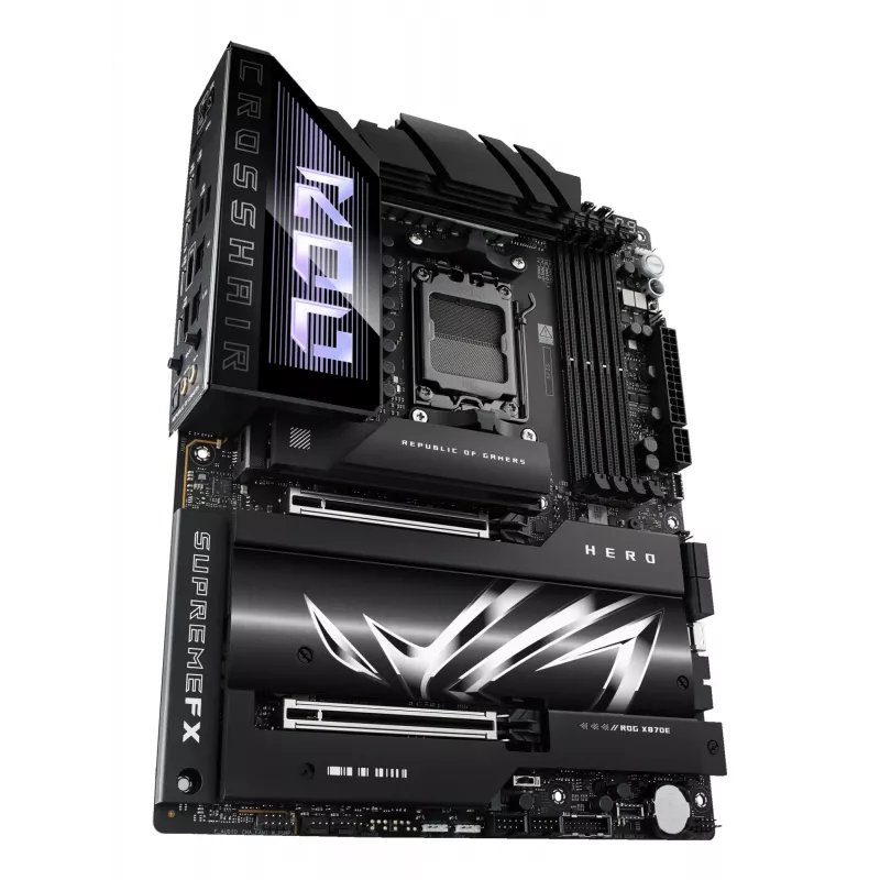 Placa base ASUS ROG CROSSHAIR X870E HERO — AMD X870E, socket AM5, ATX, 4× DDR5 DIMM, 192 GB, Wi‑Fi 7, Bluetooth 5.4