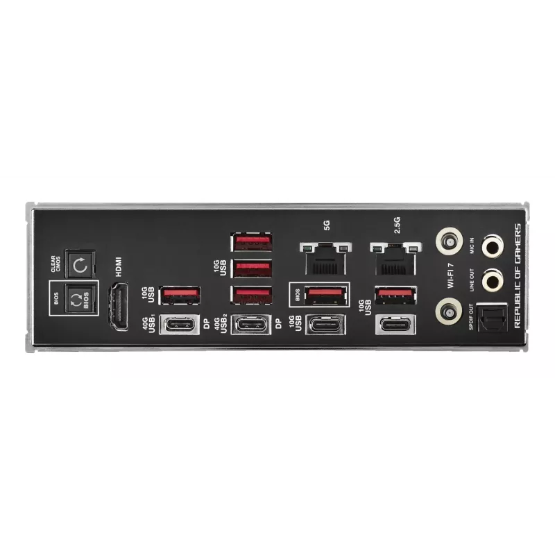 Placa base ASUS ROG CROSSHAIR X870E HERO — AMD X870E, socket AM5, ATX, 4× DDR5 DIMM, 192 GB, Wi‑Fi 7, Bluetooth 5.4