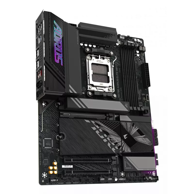 Placa base GIGABYTE X870E AORUS ELITE WIFI7 ATX, AMD X870E, socket AM5, DDR5, 4x DIMM, Wi‑Fi 7, 2,5Gb LAN