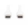 Cable de carga de silicona USB-C DIGITUS USB-C - USB-C USB 2.0 60W - 2m Blanco