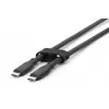Cable de conexión de silicona USB DIGITUS USB-C - USB-C USB 3.2 Gen2 10G 4K 100W - 1 m negro