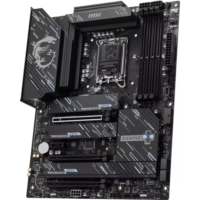 Placa base MSI Z890 GAMING PLUS WIFI — Intel Z890, LGA 1851, ATX, DDR5, 4x DIMM, Wi‑Fi 7, 5Gb LAN, 4x M.2