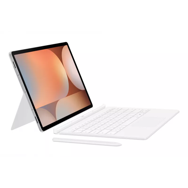 Samsung EF-DX825 QWERTZ alemán Pogo Pin blanco