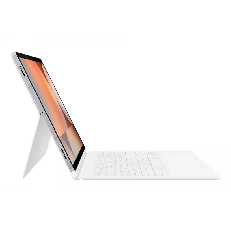 Samsung EF-DX825 QWERTZ alemán Pogo Pin blanco