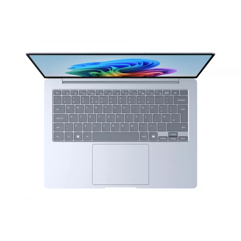 Samsung Galaxy Book4 Edge NP940XMAA-EXP Snapdragon X1E-80-100 portátil 35,6 cm (14 inch) pantalla táctil WQXGA+ 16 GB LPDDR5x-SDRAM 512 GB eUFS Wi-Fi 7 (802.11be) Windows 11 Home azul