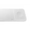 Cargador inalámbrico Samsung Trio auriculares, smartphone, smartwatch blanco USB carga inalámbrica carga rápida interiores