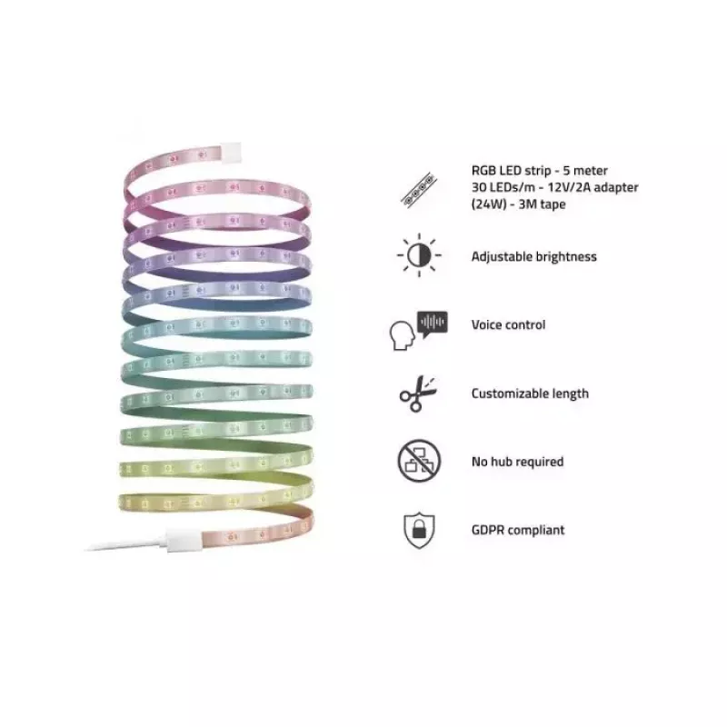 Tira de luz inteligente Hombli LED Strip RGB 5m