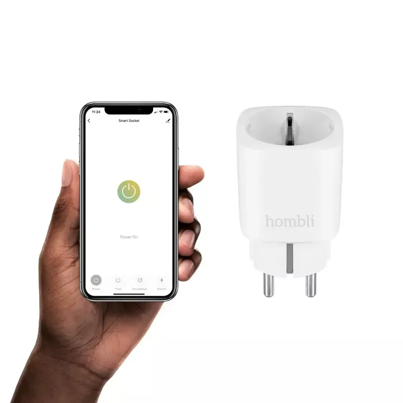 Hombli HBSS-0109 enchufe inteligente EU, Wi-Fi, para interior, blanco, de plástico