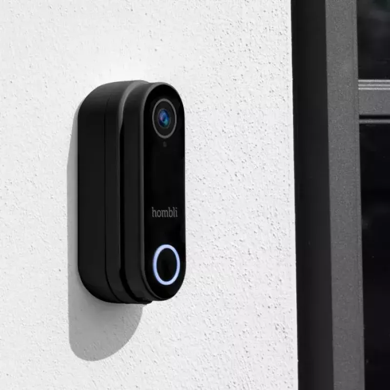 Timbre inteligente Hombli Pack negro blanco IP65 inalámbrico 1080p