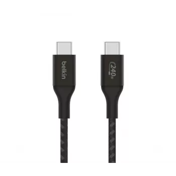 Cable USB BELKIN - Boostcharge - Cable USB-C a USB-C 240 W - 1 m - Negro