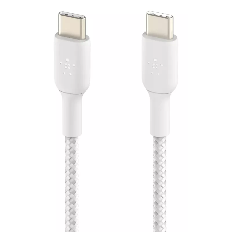 Cable USB Belkin CAB004BT1MWH2PK USB 2.0 1 m USB C blanco