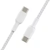 Cable USB Belkin CAB004BT1MWH2PK USB 2.0 1 m USB C blanco