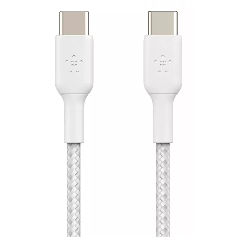 Cable USB Belkin CAB004BT1MWH2PK USB 2.0 1 m USB C blanco